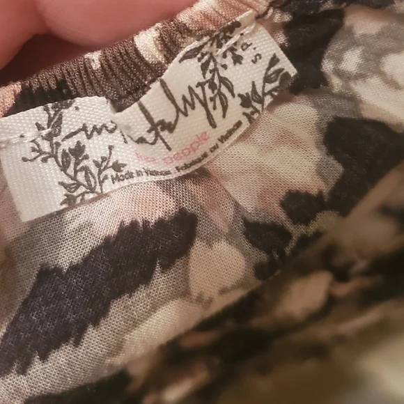 Intimately People Floral Dress Green and Pink Size Small - Picture 6 of 7